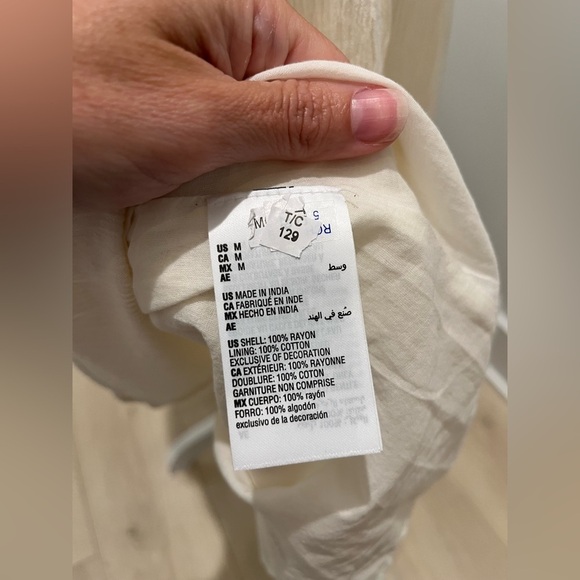 Style & Co Tulip v-neck lace trim tier a-line midi dress embroidered medium NEW - Picture 8 of 10